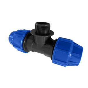 Тройник компрессионный с наружной резьбой 20x1/2" Jakko